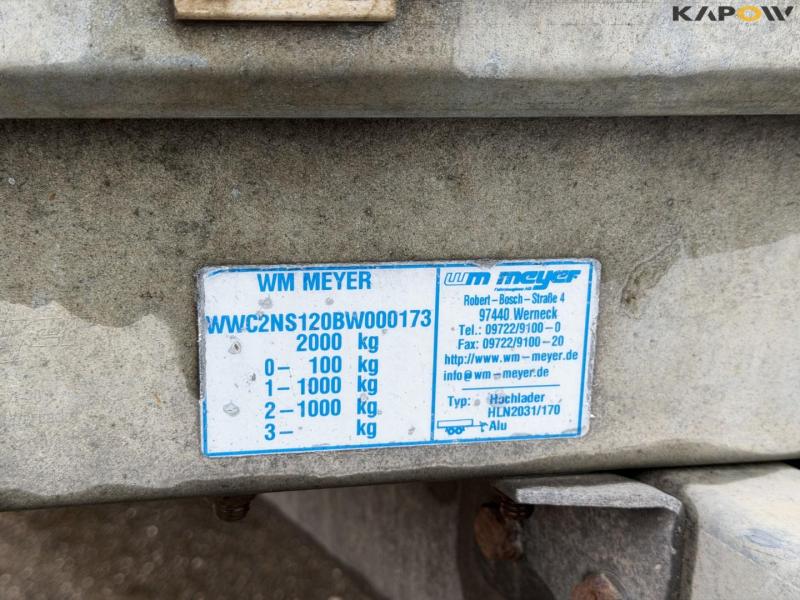 Wm Meyer trailer 2000kg 18