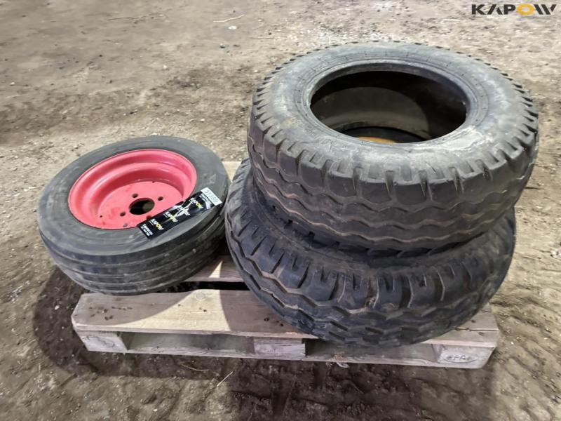 2 wheels and 1 tire 6