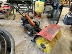 2-wheeled tool carrier with broom 3