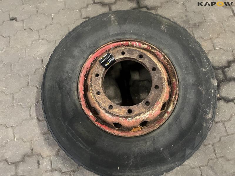 315/80-R22.5 complete wheel with 2 pcs. rim ring 9