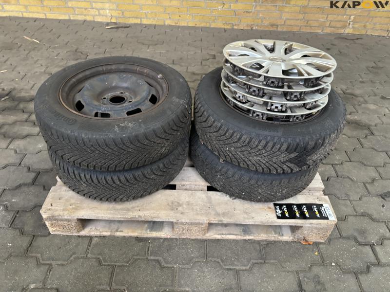 4 pcs. Wheels Str. 185/65 R15 + capsules 2