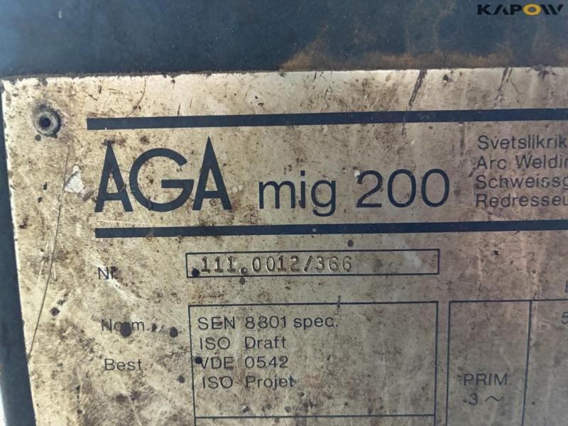AGA mig 200 Co20 welder 6