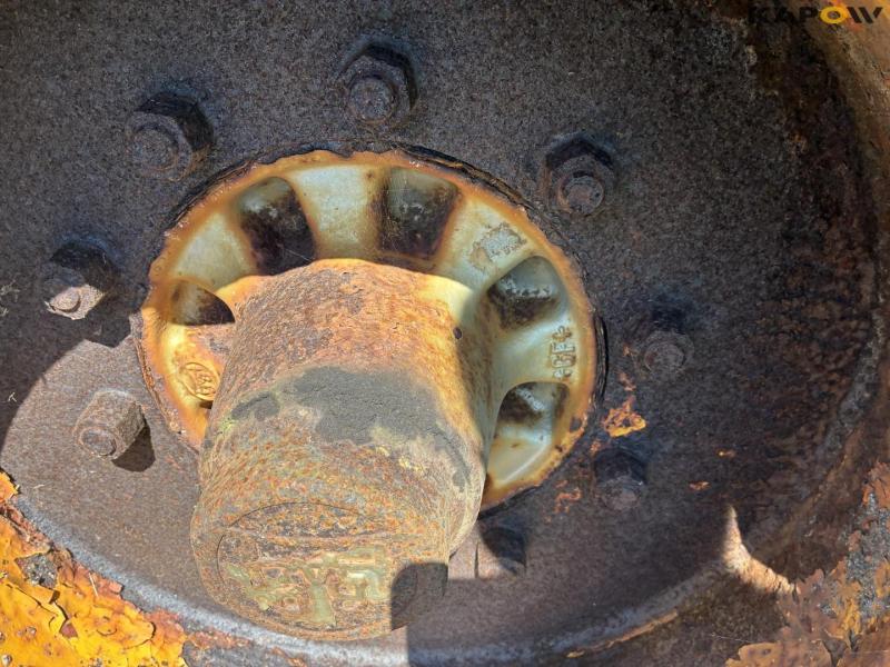 Axle with wheels 24