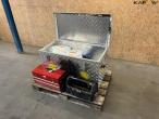 Aluminum box and tools 1