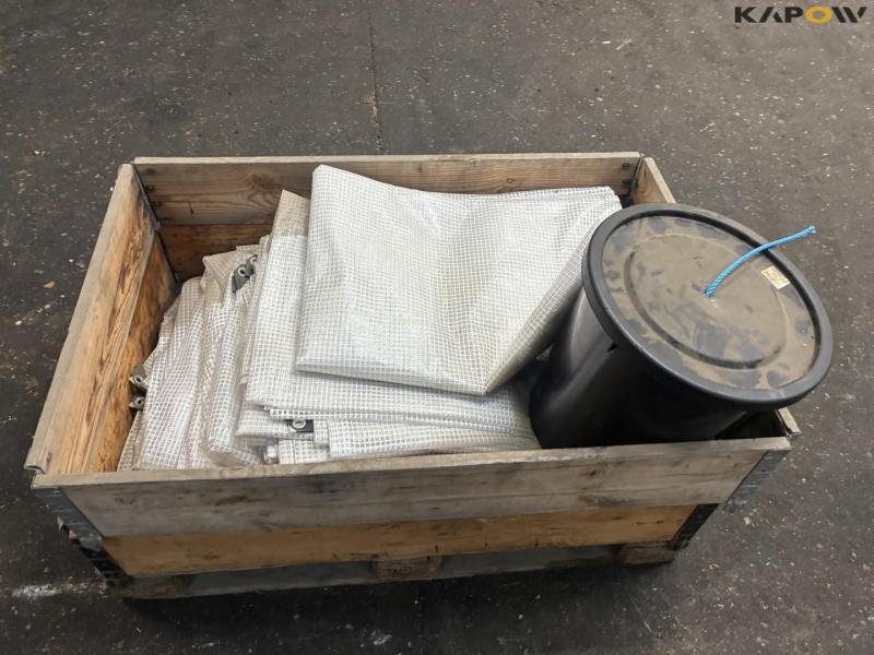 Reinforced tarpaulins and cord 4