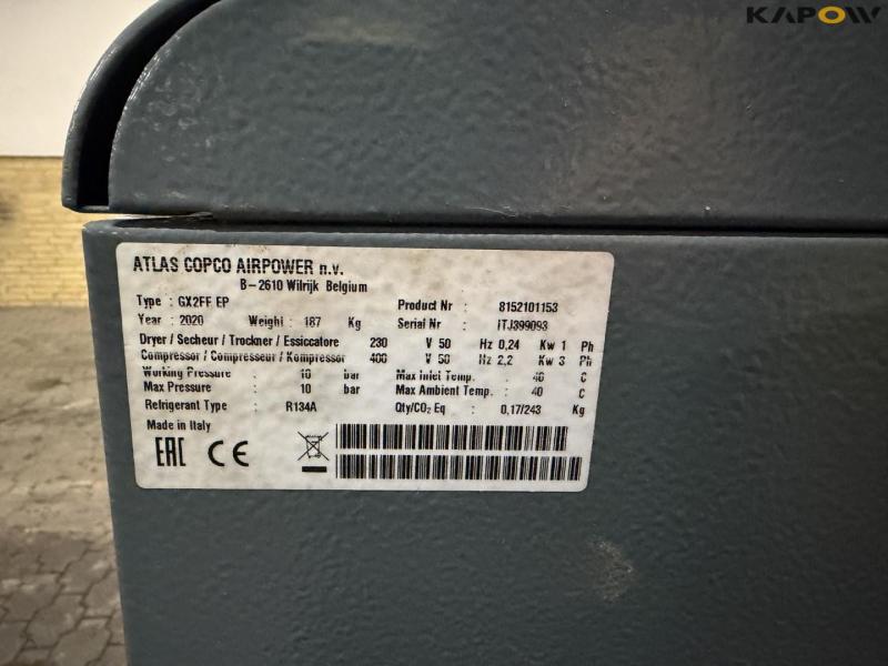 Atlas Copco GX2FF EP compressor 19