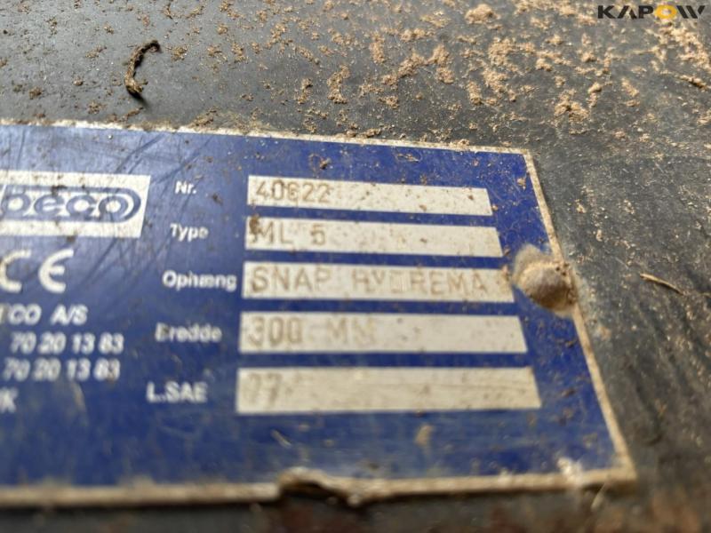 Beco ML5 excavator bucket with S30 hitch 4