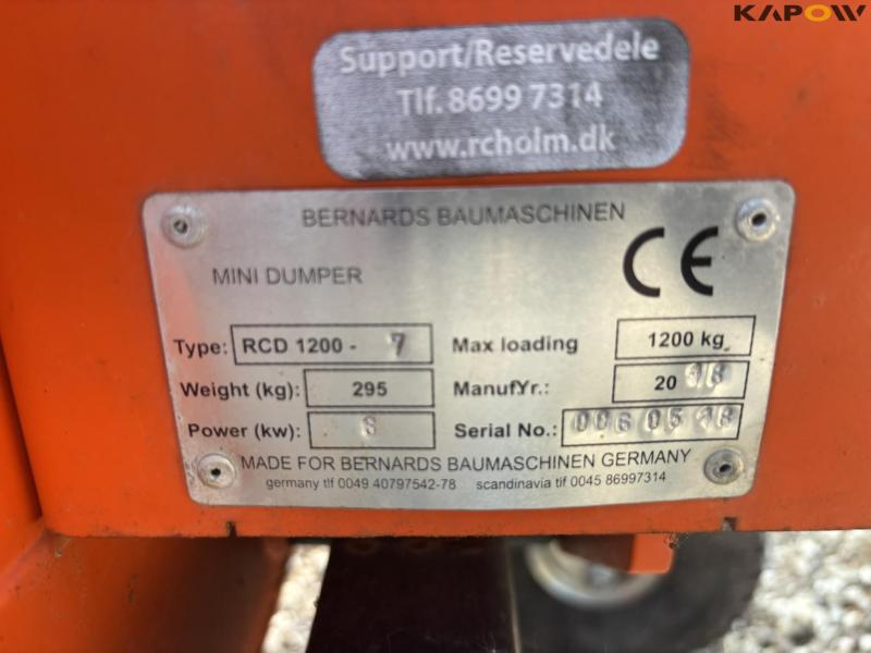 Bernards RCD 1200 mini dumper 23