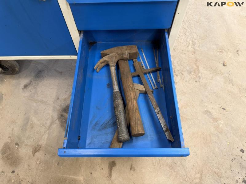 Blika workshop trolley with contents 13