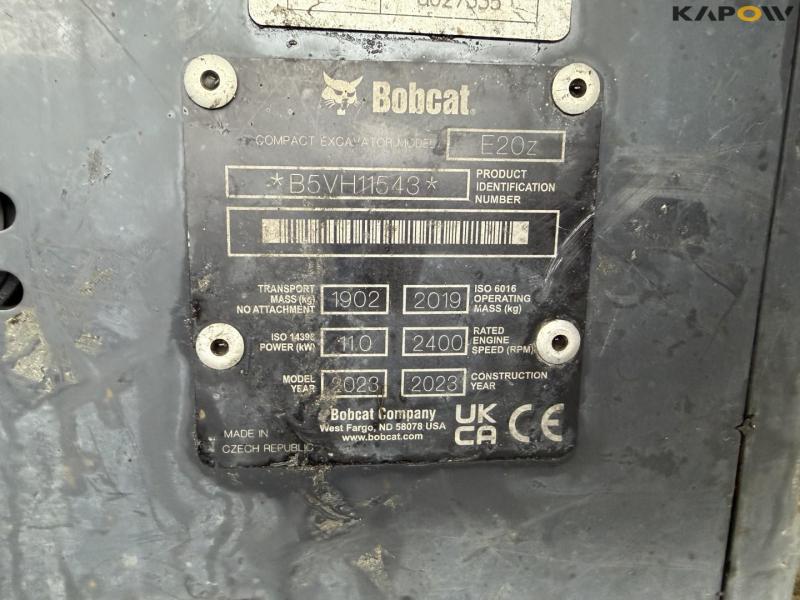 Bobcat E20z mini excavator 39
