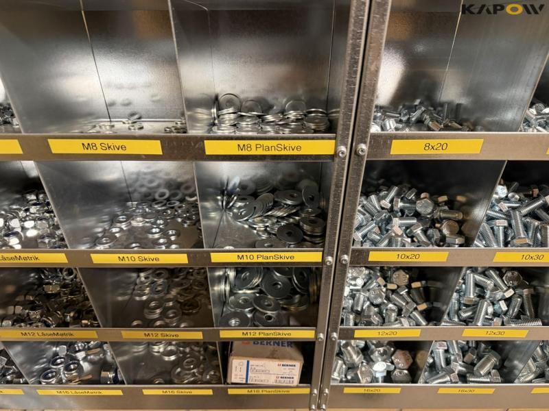 Bolts, shelving and miscellaneous 25