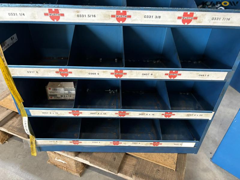 Bolt racks with contents 6 pcs. 20