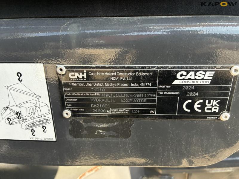 Case CX210E-S excavator 10