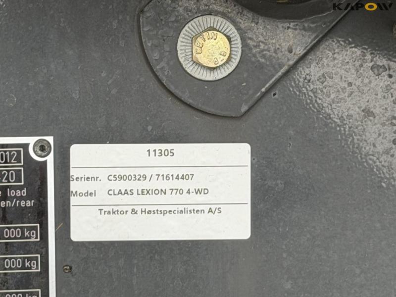 Claas Lexion 770 combine harvester 88