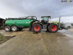 Claas Xerion 5000 tractor with Samson SG 23 manure wagon 4