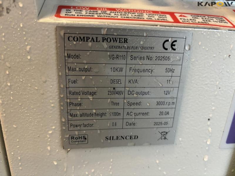 Compal Power VG-R110 diesel generator 16
