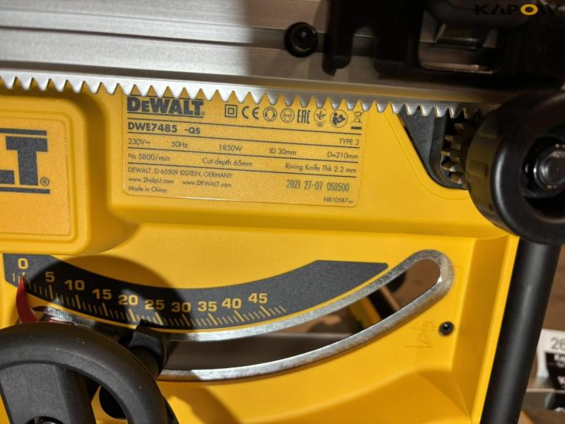 Dewalt DWE 7485-QS table saw + guide rails 10