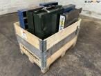Various bolts, nuts and bolt racks. 3