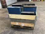 Various bolts, nuts and bolt racks. 6