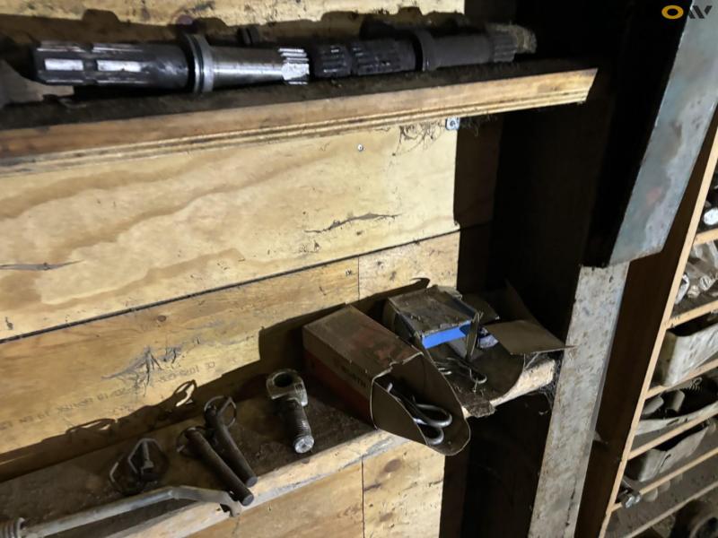 Various parts on wall 20