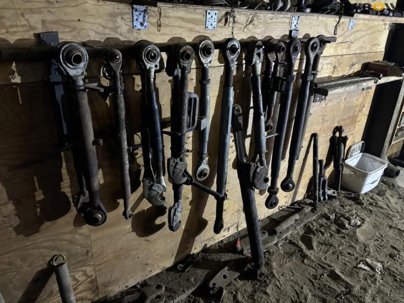 Various parts on wall 26