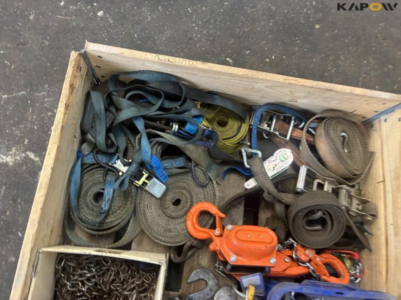 Various lifting, clamping equipment 13