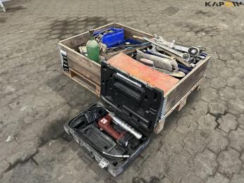 Various tools from service vehicle
