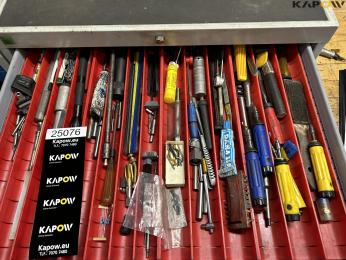 Various tools in 3 drawers