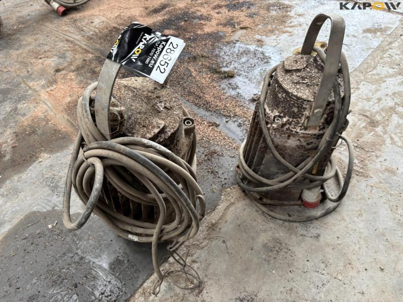 Flygt submersible pump motors 2 pcs. 1