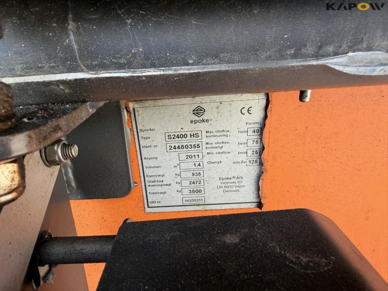 Epoke S2400HS salt spreader 27