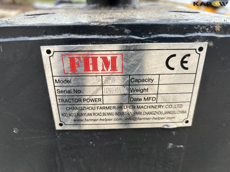 FHM ZD50 forestry grapple with mini excavator hitch 9