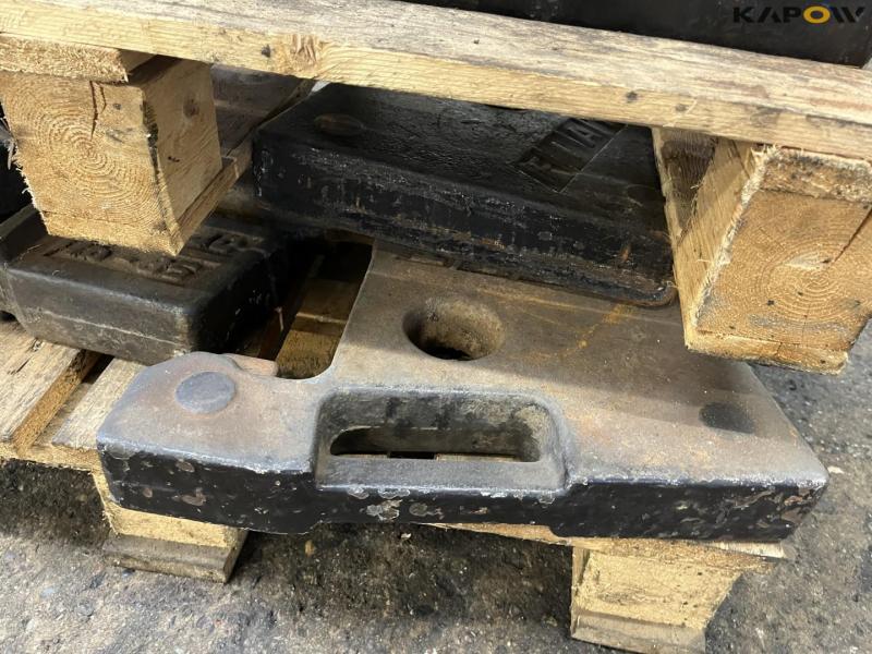 Fiat front weights with brackets 9