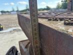 Square well frame with round drain grate 4 pcs. 15