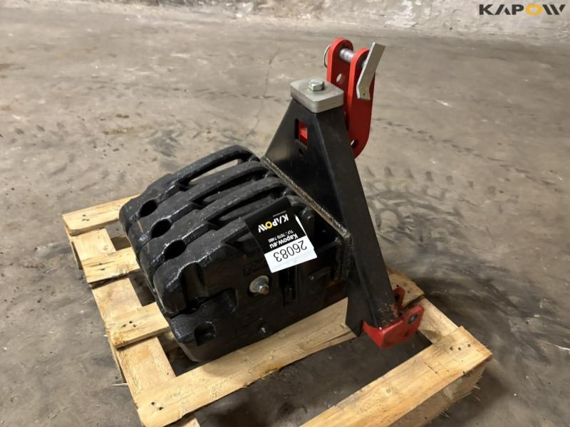 Front weights on A-frame 1