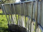 Galvanized feed fence 20