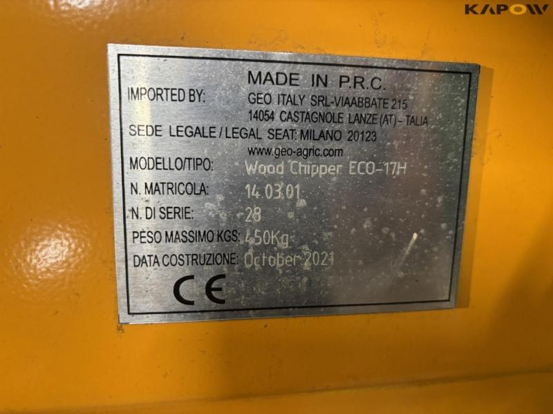 GEO Wood chipper ECO-17H wood chipper 21