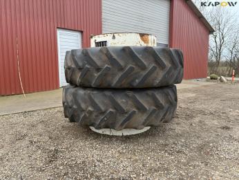 Goodyear 18.4-R38 twin wheels with locks