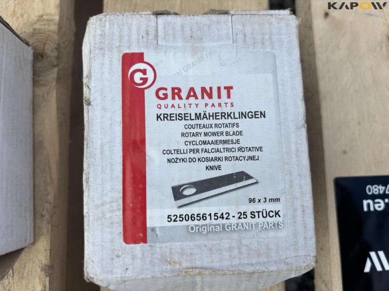 Granite knife blades for disc harvesting 100 pcs. 3