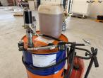 Gulf 15W-40 engine oil with pump and cart 10