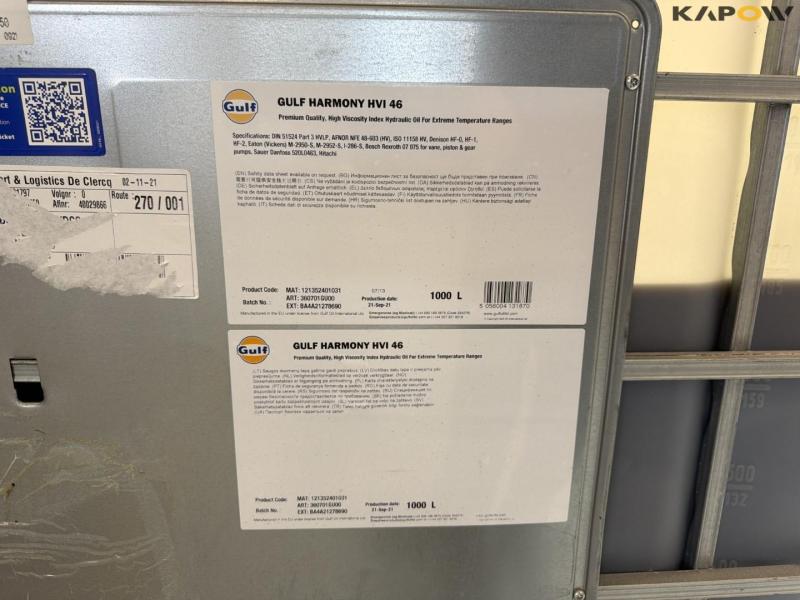 Gulf used hydraulic oil 6