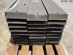 Rubber blades for snow plows 10