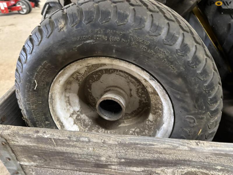 Wheels for implement carriers 22