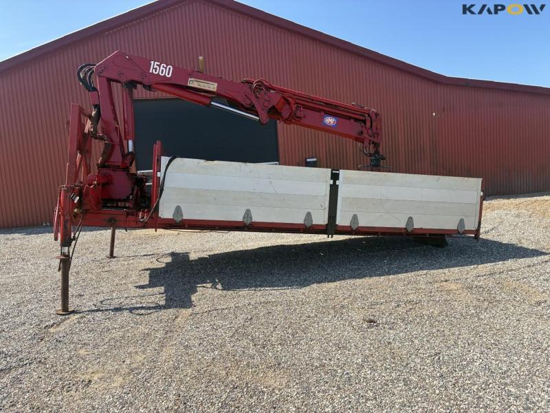 HMF 1560 K3 crane on skid steer 8