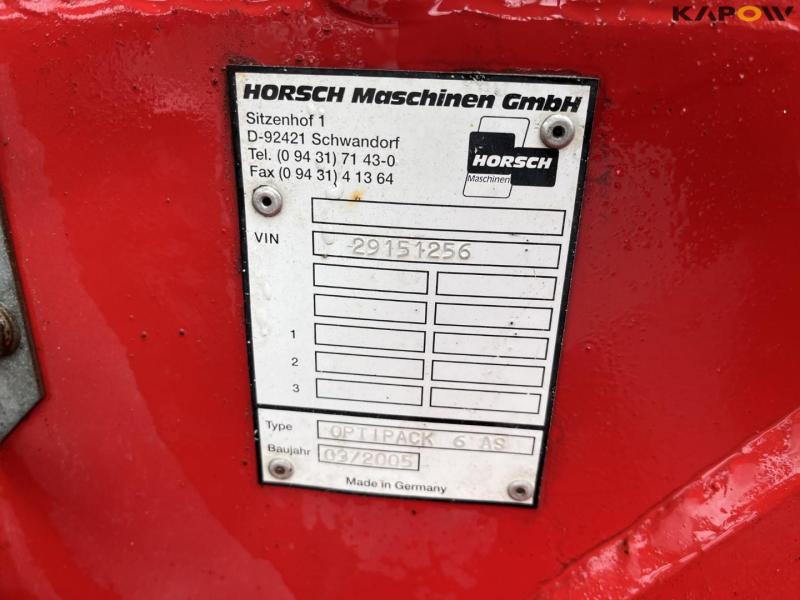 Horsch Optipack 6AS soil packer with seed box 17