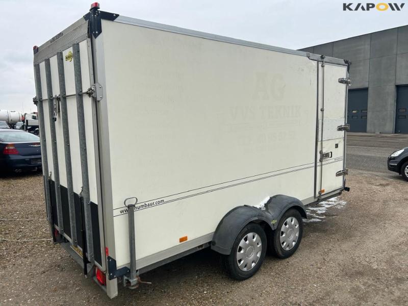 Humbaur closed trailer with workshop equipment 4