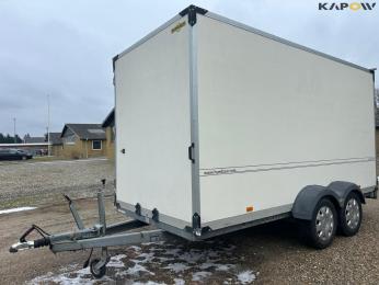 Humbaur closed trailer with workshop... 
