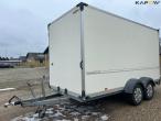 Humbaur closed trailer with workshop equipment 1