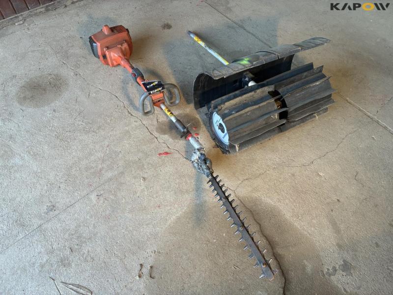 Husqvarna 225LD with hedge trimmer and sweeper 1