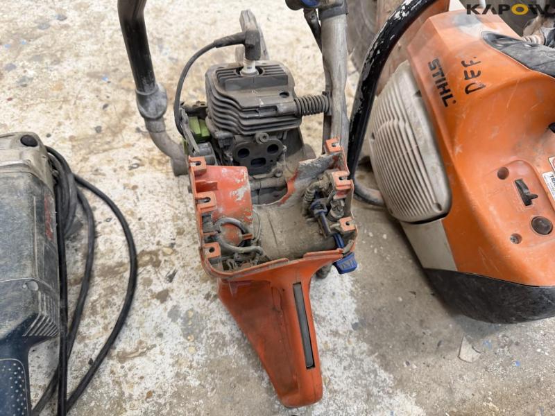Husqvarna concrete cutter and various parts 14
