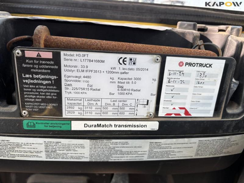 Hyster H3.0FT 3 ton forklift 55